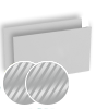 Visitenkarten quer 5/5 farbig 90 x 50 mm mit beidseitig partieller UV-Lackierung <br>beidseitig bedruckt (CMYK 4-farbig + 1 Silber-Sonderfarbe)