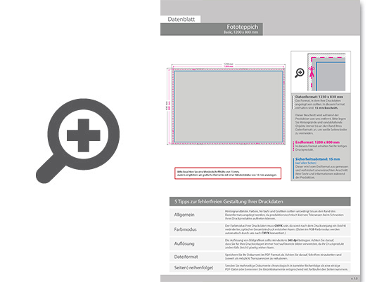 Product Bild hochwertiger_fototeppich_basic_120_x_80cm__4_0_farbig_bedruckt__4-seitig_geschnitten