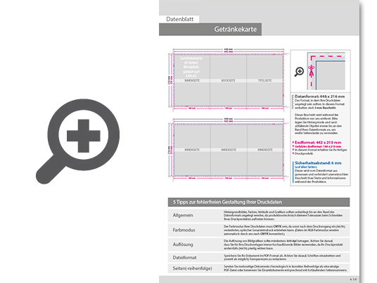 Product Bild getr__nkekarte__gefalzt_auf_din_a5__6-seiter_(wickelfalz)