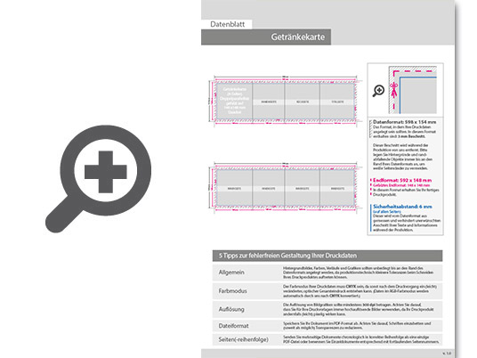 Product Bild getr__nkekarte__gefalzt_auf_quadrat_14_8_cm_x_14_8_cm__8-seiter_(doppelparallelfalz)