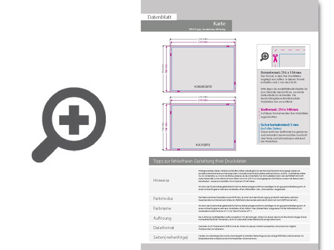 Product Bild taufkarte_din_a5_quer_4_4_farbig_+_sonderfarbe_silber