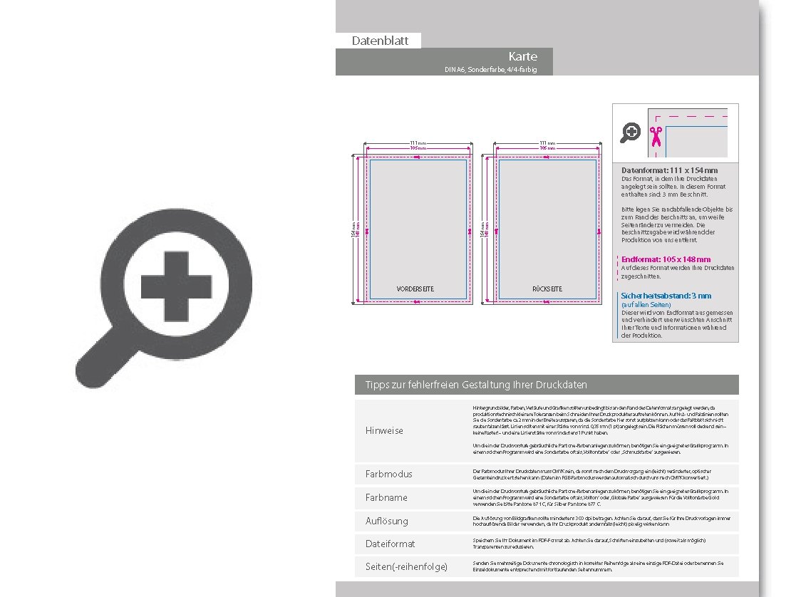 Product Bild taufkarte_din_a6_4_4_farbig_+_sonderfarbe_silber