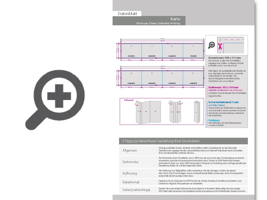 Product Bild taufkarte__gefalzt_auf_din_a6_quer__vertikaler_zickzackfalz__8-seitig