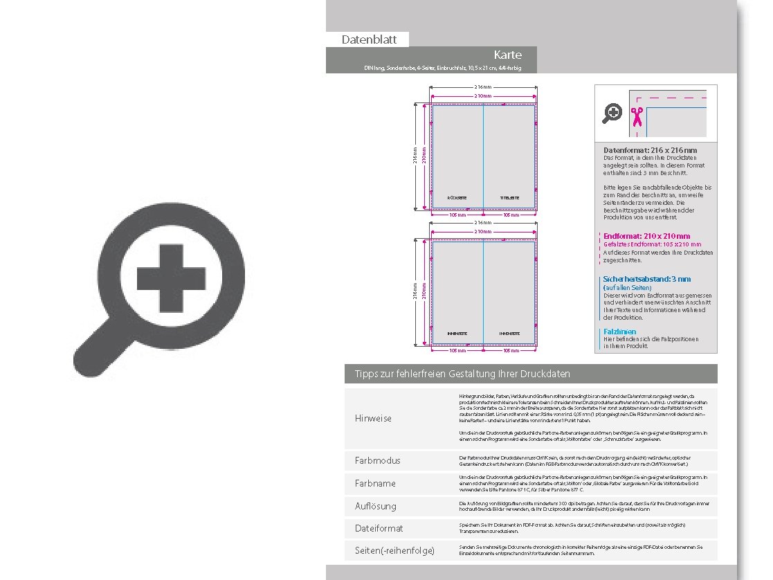 Product Bild taufkarte_din_lang_4-seiter_4_4_farbig_+_sonderfarbe_silber